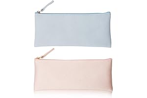 PU Leather Pencil Pouch Cosmetic Bag with Zipper