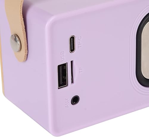 Miniatura 6 de Zopsc Altavoz Bluetooth retro, altavoz vintage con bonito estilo antiguo, tarjeta Bluetooth 5.0 entrada AUX USB Drive compatible con unidad USB,