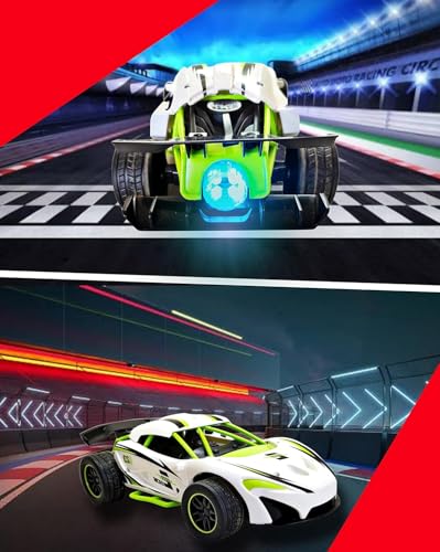Image of ADM Rechageable Remote Control Car with Water Mist Spray Function for Kids, 2.4Ghz RC Drift Car, High Speed Racing Sport, with LED Light & Sound Electric Toy (White)