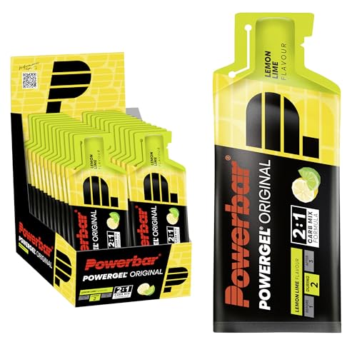 Powerbar - PowerGel Original - Lemon Lime - 24x41g - High Carb Energie Gel - Natrium - koffeinfrei