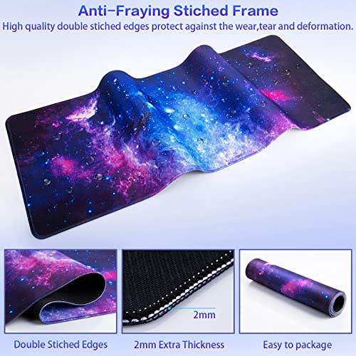 Canjoy Gaming Mouse Pad, 31.5 X 11.8 Inch Large Mouse Pad Extended Desk Pad Big Keyboard Mousepad Desk Mat With Non-Slip Rubber Base For Gaming Working Office Home #TOP5