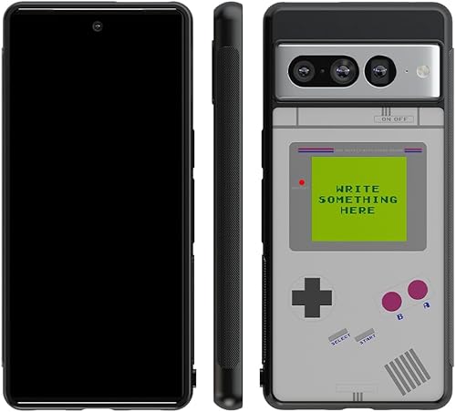 Miniatura 3 de Funda de goma negra personalizada para consola de juegos retro compatible con Google Pixel 10, 10 Pro, 10 Pro XL, 9a, 9 Pro, Pixel 9, Pixel 9 Pro