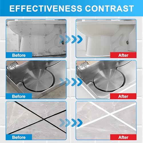 image for 8Oz White Waterproof Caulk & Seal Silicone Sealant, Wadities Tile Grou