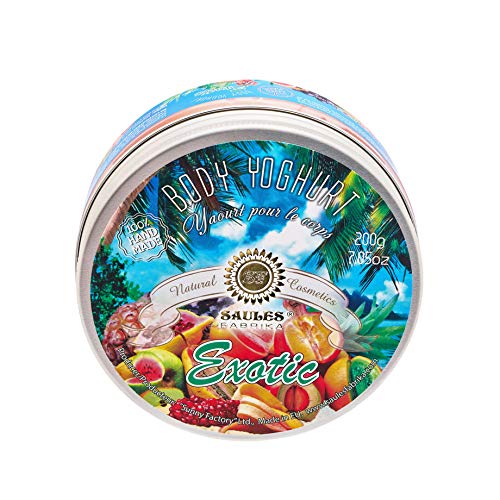 Body Yoghurt 200g, Double Moisturizing Formula, Natural, Handmade, With Sweet Almond Oil (Exotic)