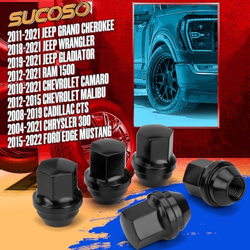 image for SUCOSO 14x1.5 OEM Factory Style Large Acorn Seat Wheel Lug Nuts, 20 PC