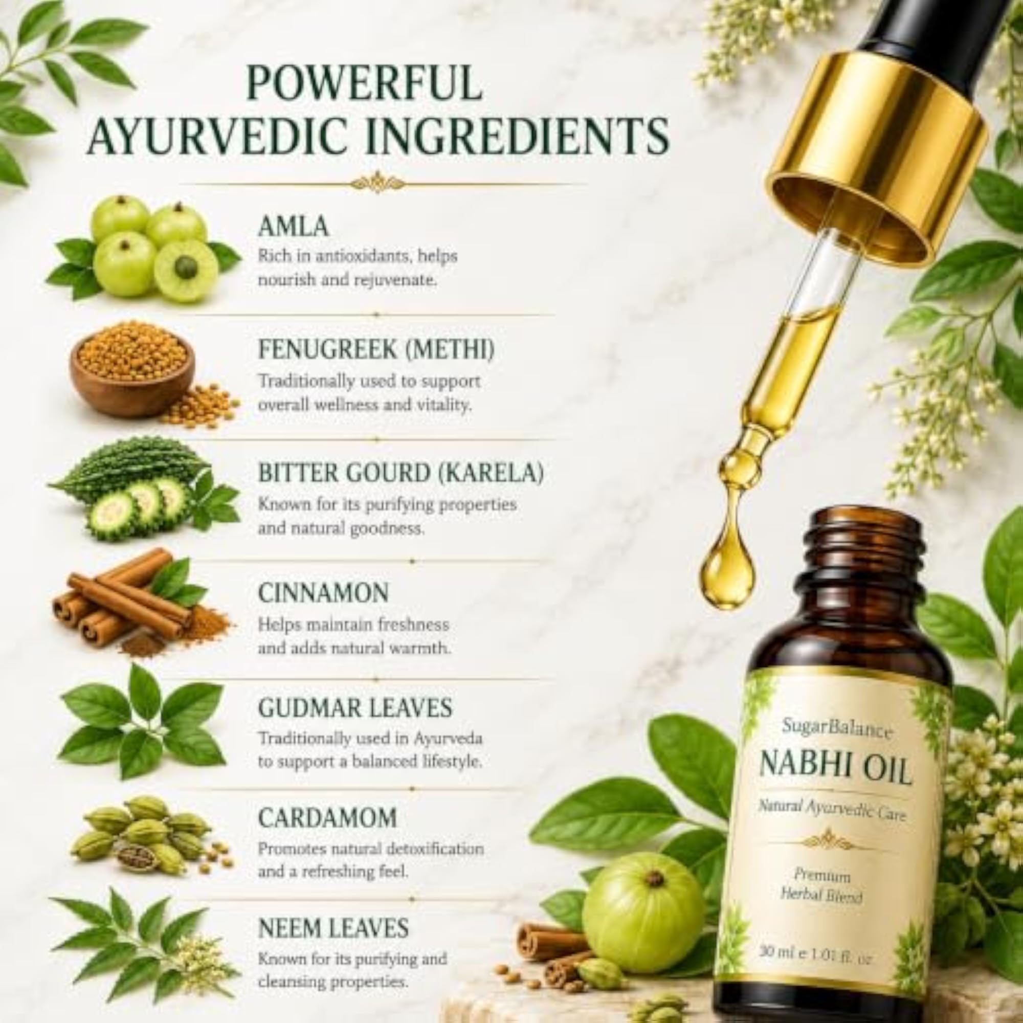 SugarBalance Nabhi Oil, 30 ml
