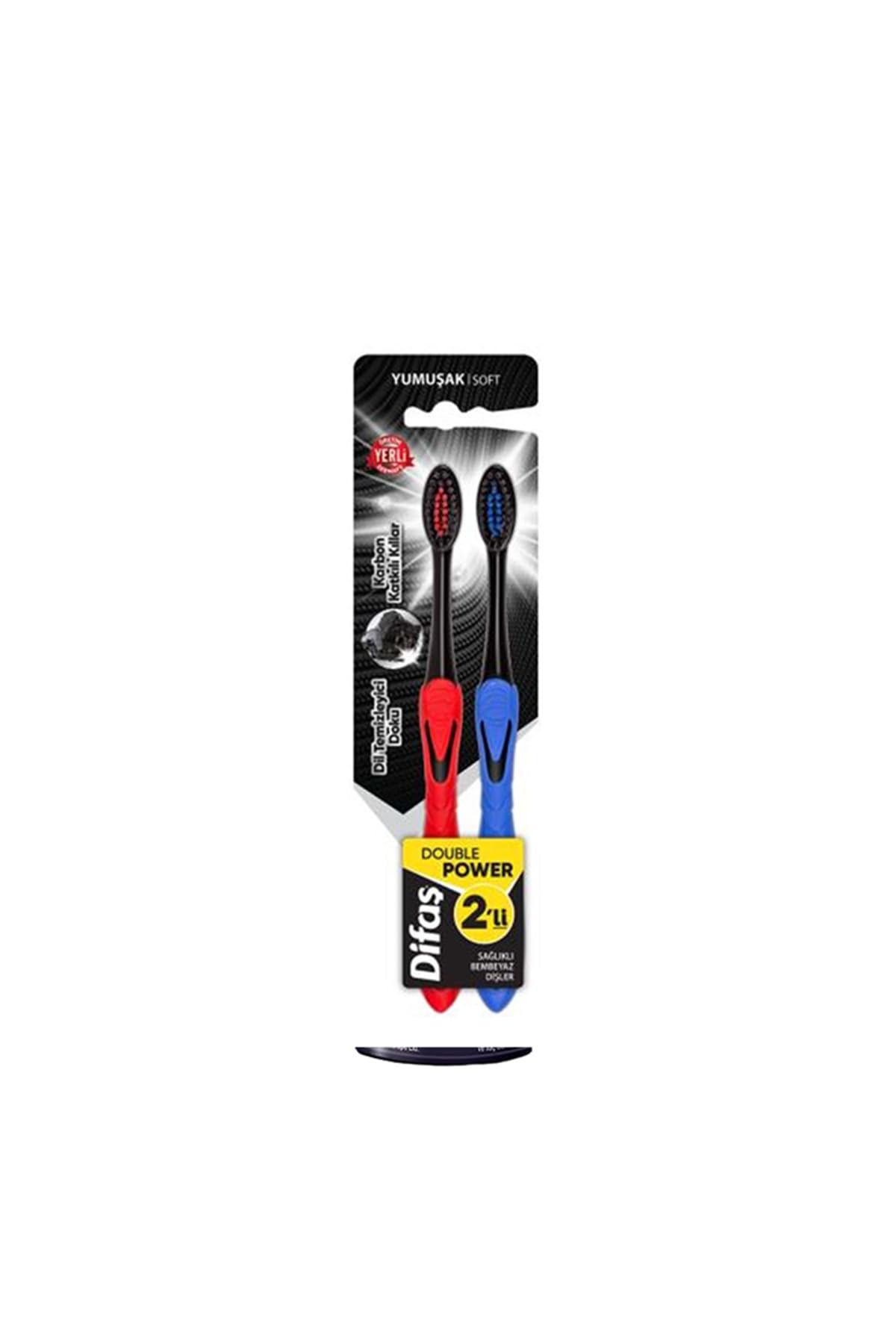Difaş Double Power İkili Diş Fırçası (Yumuşak)
