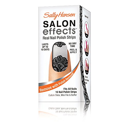 Sally Hansen Salon Effects Real Nail Polish Strips, Amazing Lace, 16 Count