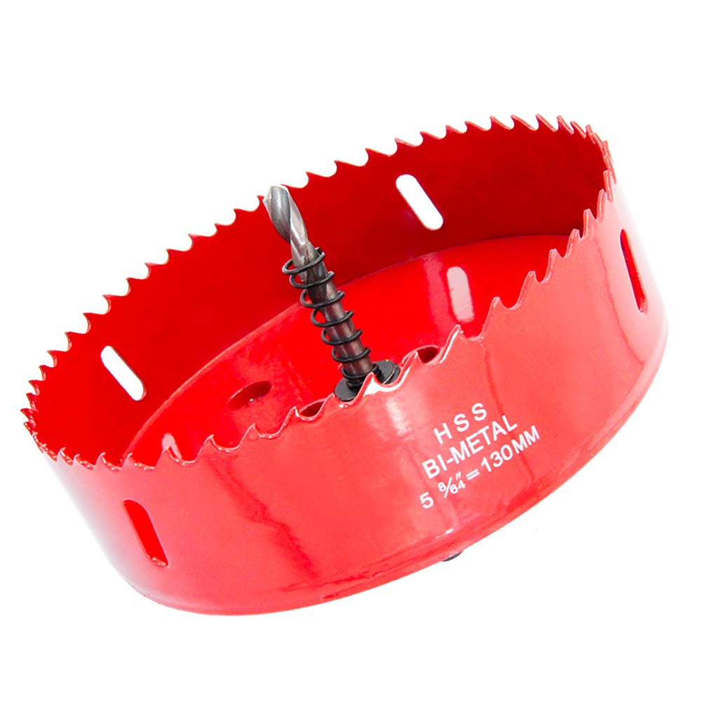 Hole Saw Drill Bit LAIWEI HSS Hole Cutter with Arbor for Wood and Metal