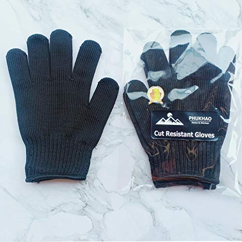 Phukhao Cut Resistant Gloves Level 5 Food Grade Material Finger & Hand Protection, High Durable #TOP6