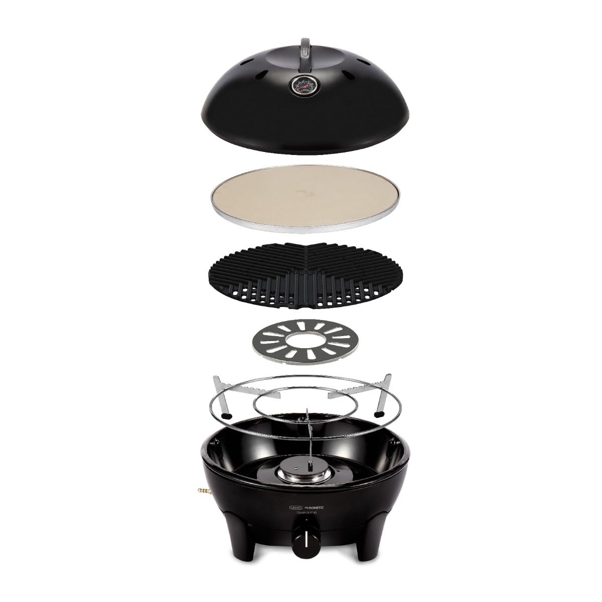 CADAC - Glamp Chef 40 - Barbecues portables - Revêtement céramique GreenGrill - Allumage automatique - Incl. Housse de protection - Camping - Les incontournables du barbecue - Utilisation en extérieur