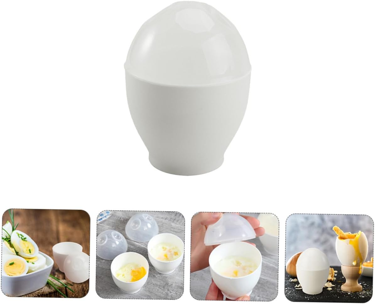 Ciieeo 10pcs Microwave Egg Cooker Food-grade Steaming Cups for Easy Steamed Eggs Non-stick Design Heat Resistant for Home and Restaurant Use