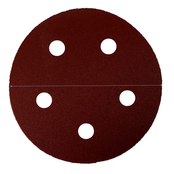 MTP Pack of 30 5" 5 Holes Hook and Loop Backing 60/80/120/180/240/320 Grit Sanding Disc Sandpaper Randon Orbit Power Air Sander for Porter Cable RO