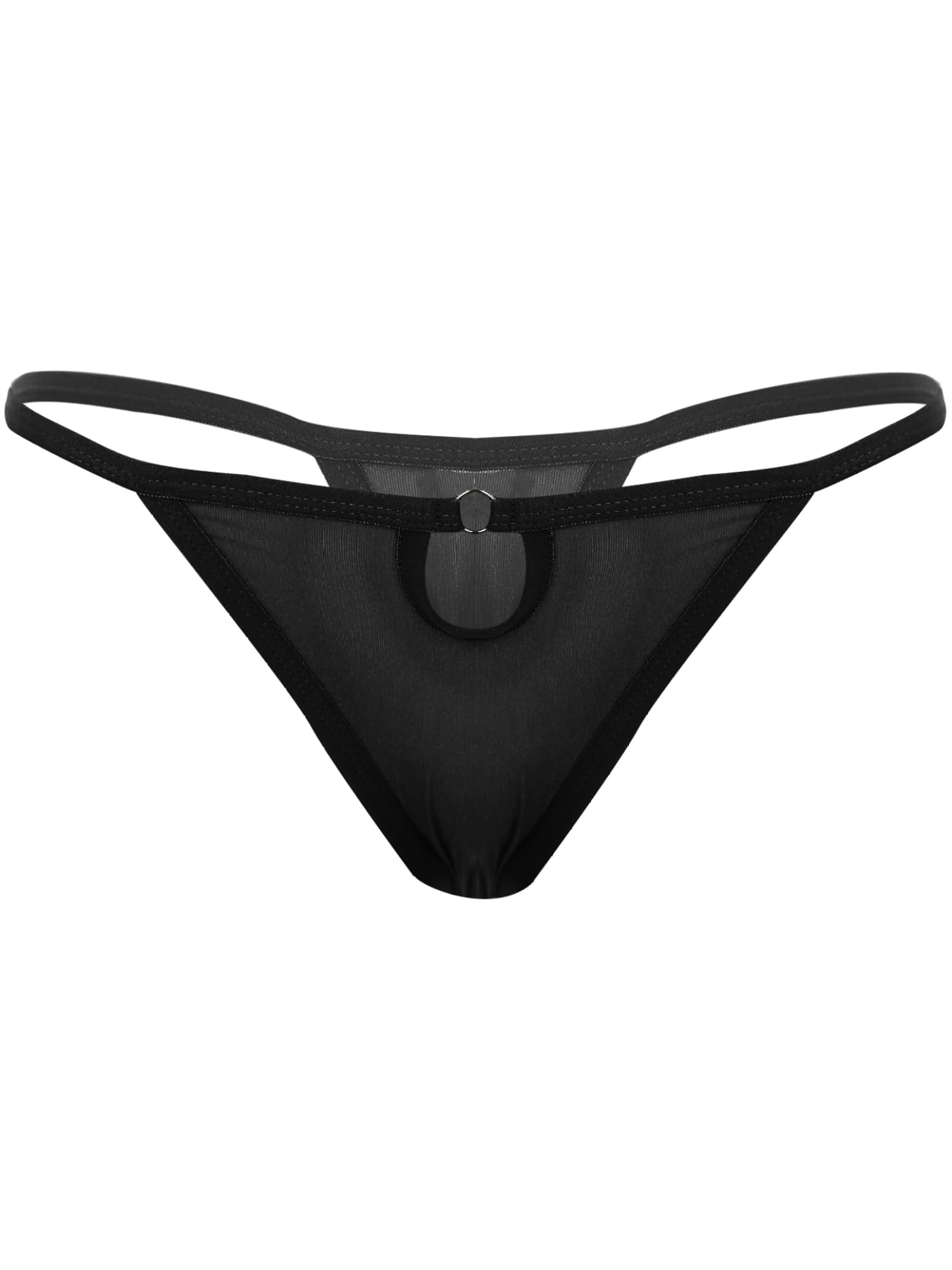 Lorilida Womens Sexy Sheer Panties Thongs Mesh G-Strings Low Rise Brief T-Back Underwear Lingerie