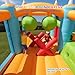 AKEYDIY Bounce House, 10-in-1 Inflatable Bouncy House Obstacle Course for Kids 3-12,Outdoor/Indoor with Obstacle Jump Area, Side, Toy Market Stand Football Shooting, Ball Pit,Air Blower Include
