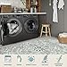 Lahome Bohemian Floral Medallion Area Rug - 3x5 Beige Washable Entryway Rug Office Mat, Transitional Non Slip Indoor Throw Bedroom Carpet for Kitchen Coffee Table Mudroom Dressing Room RV