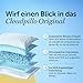 Cloudpillo Kopfkissen 40x80 cm – Ergonomisches Memory-Foam-Kissen für Seitenschläfer...