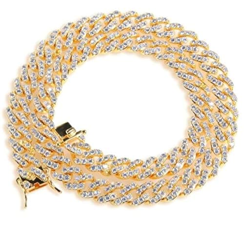 Collier chaîne cubaine 9mm or pour sublimer vos soirées et tenues streetwear