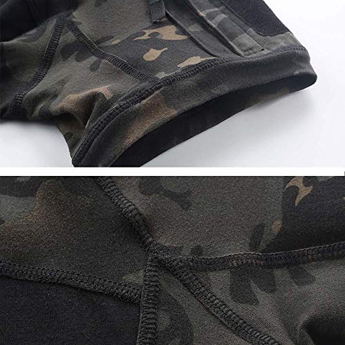 Polo táctico para hombre AKARMY de manga corta, camisa camuflada para actividades al aire libre con cremallera 1/4 miniatura 4