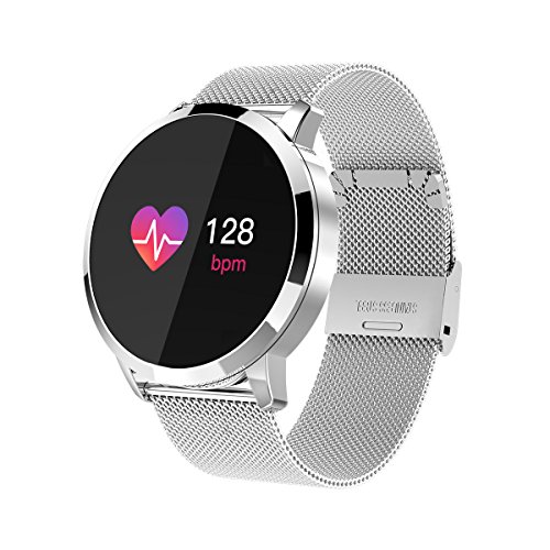 ZZALL Fitness Tracker Smart Watch 4 Mode Sport Pulsomètre IP67 Tracker d'activité étanche Moniteur de Sommeil et de Tension artérielle Podomètre Smart Wristband pour iOS Android Cover
