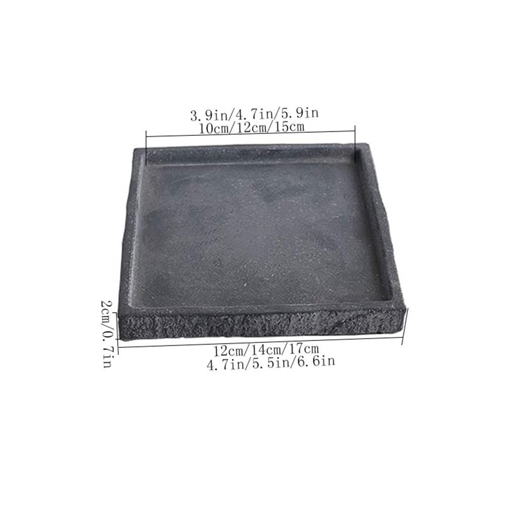 Versatile Sottovaso quadrato for piante artigianali in pietra imitazione(M)