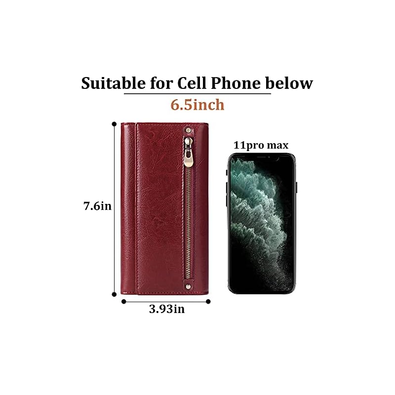 FALAN MULE Womens RFID Blocking Wallet Genuine Leather Large Capacity Credit Card Holder Bifold Ladies Clutch… - Image 6
