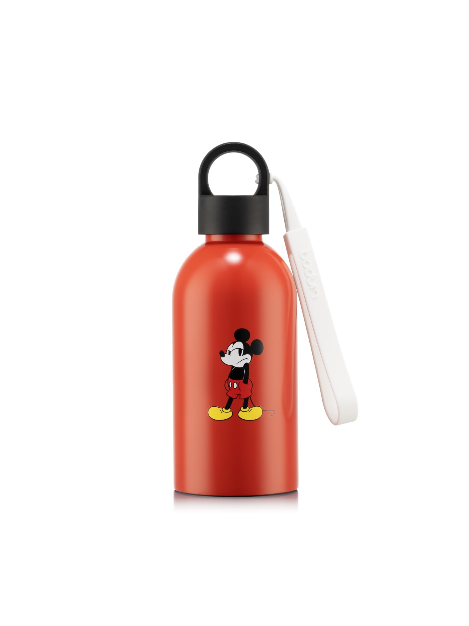 Bodum MELIOR Disney Daisy Duck Water Bottle, 300ml Double-Wall Vacuum-Insulated Stainless-Steel Drinks Bottle with Screw Lid and Silicone Carry Strap, Lilac and Pink, 12080-823-DSN