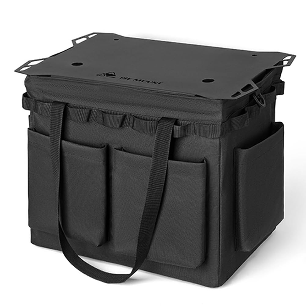 Amazon.co.jp: キャンプ 収納ボックス 41L テーブルカバー付き ソフト
