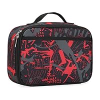 rickyh style Lunch Box with Padded Liner, Spacious Insulated Lunch Bag Durable Thermal Lunch Cooler Pack with Strap for Men Women Boys Girls Adults School Sports Beach Picnic Work Camp,2 Pocket