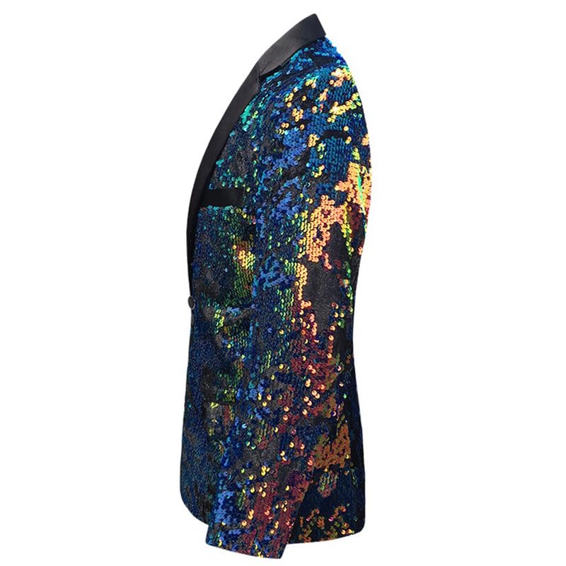 HBDesign New Men's Dress Velvet Sequin Multicolor Sparkly Men's Jackets2