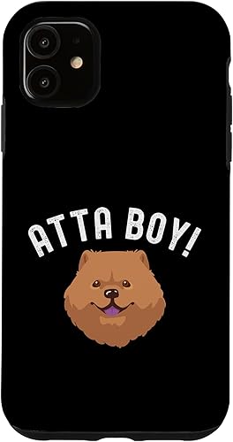 Miniatura 1 de iPhone 11 Atta boy dog mom Cute Chow Chow Dog owner Case