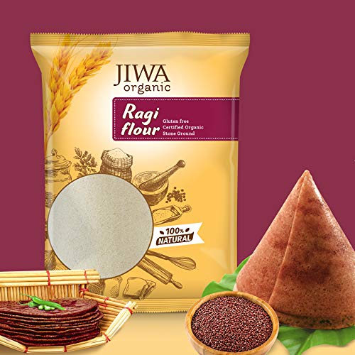 Image of JIWA healthy by nature Organic Quinoa, 1.4 Kg (Certified Organic & Gluten Free) & Organic Ragi Flour, 1 Kg