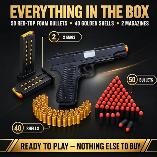 Image of Tactical Foam Blaster for Kids & Adults 6+ - Shell-Ejecting Action