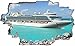 Produktbild DesFoli Kreutzfahrt Schiff 3D Look Wandtattoo 70 x 115 cm Wanddurchbruch Wandbild Sticker Aufkleber C551