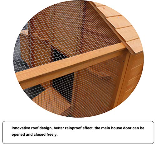 JHKGY Hühnerstall, Pet House,Großer Hölzerner Nistkasten Für Geflügel Im Freien,Mit Lüftungstür,Abnehmbare Tablett… – Bild 7