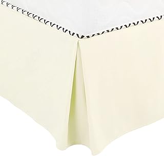 PiccoCasa Plissettato Letto Gonna Classico Su Misura Stile Polvere Arruffato Hotel Qualità 14