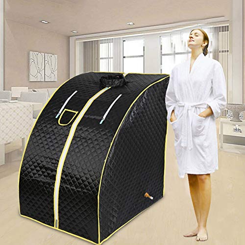 Sauna de Vapor Sauna Plegable Cabina Portátil Home Sauna Infrarrojo Spa Tienda Saunas con Controlador de Temperatura Remoto Sauna Cubierta Sauna,98x80x70cm