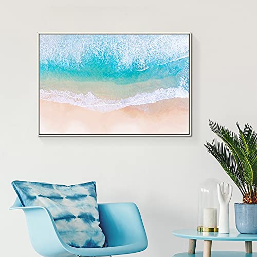 Peinture diamant plage 5D kit complet de broderie format panoramique 40x120cm pour decoration
