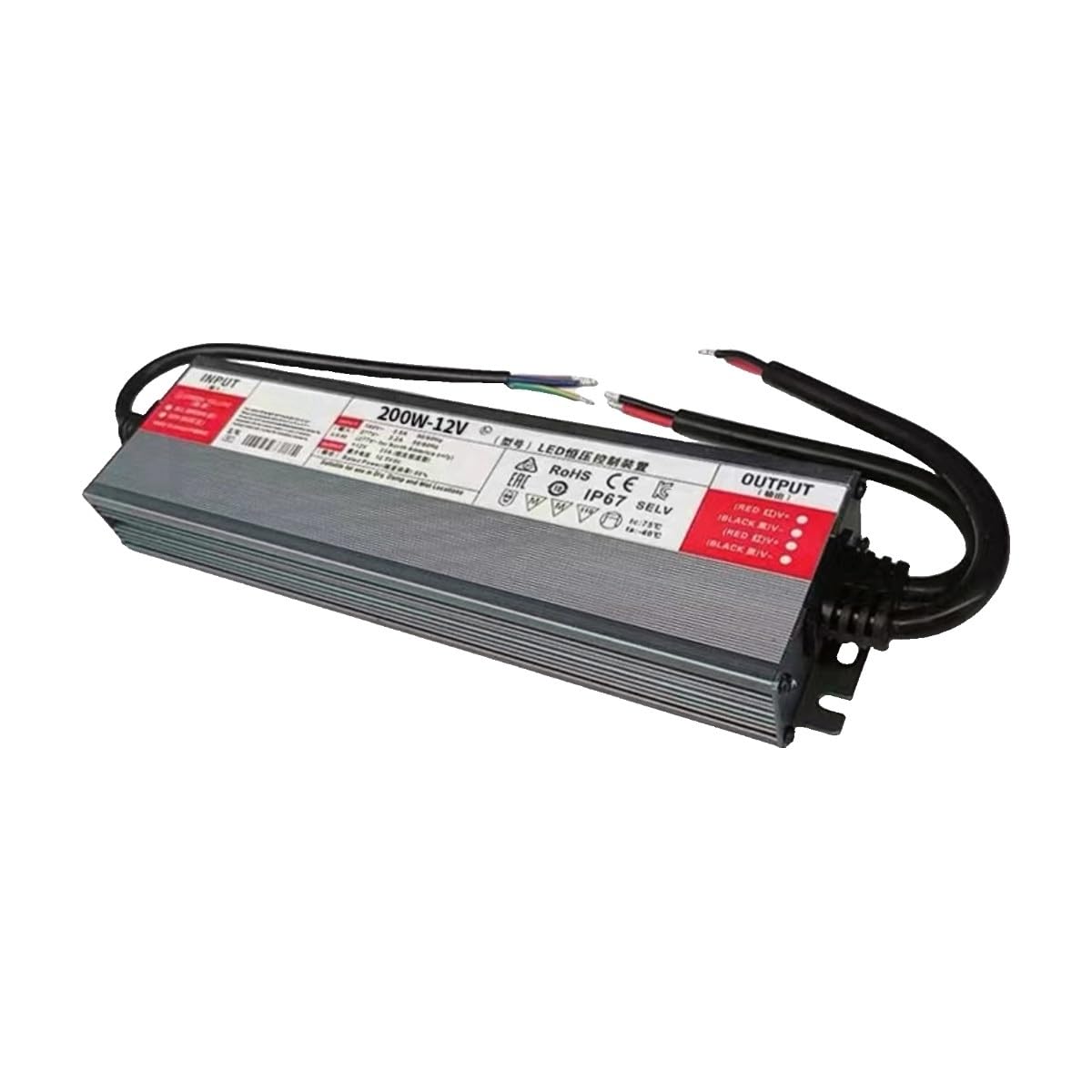 Alimentation à découpage extérieure IP67 étanche 12V 200W抗 intempéries