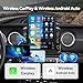 Android 14 Car Stereo Radio Compatible with Jeep Wrangler JL 2018-2021 Gladiator JT 2020 2021 Upgrade,Wireless CarPlay & Android Auto 1080P AHD Backup Camera 9.7 Touch Screen GPS SWC Bluetooth 2+64G