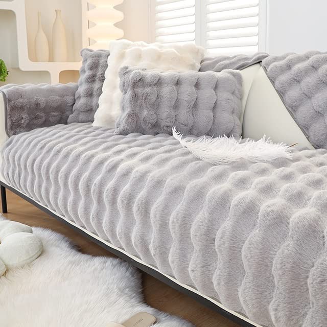 Sofa Slipcover Corner 3/2/1/4 Seater Sofa Cover L Shape Couch Cover Velvet Thick Sofa Protector Anti-Slip Reversible Quilted Corner Slipcovers Washable for Sectional Couch ( Color : Ee , Size : 90x90c