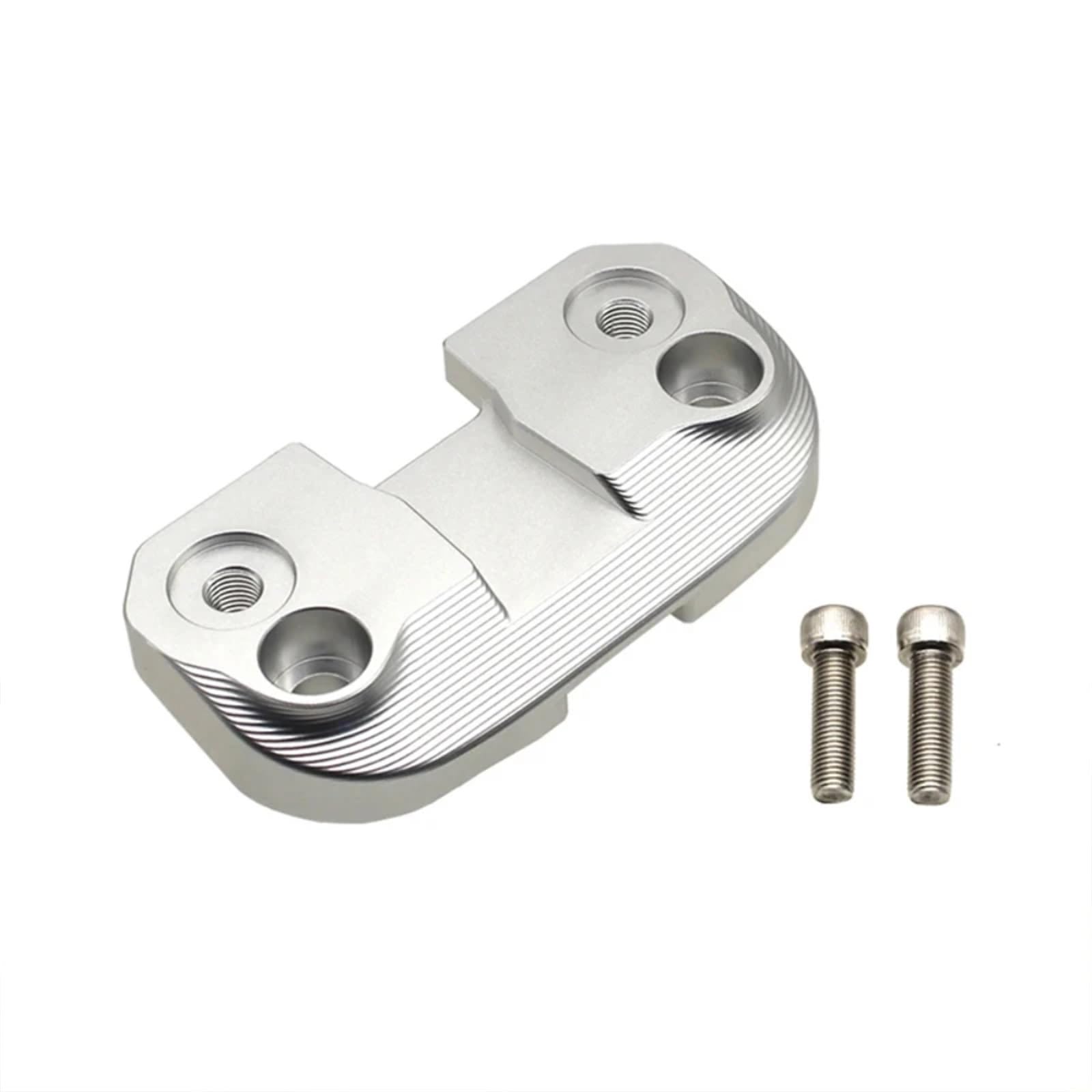Motorrad Lenkererhöhungen Kompatibel Mit Ducati Für Scrambler 400 800 1100 Motorrad-Lenker-Riser-Klemme Verlängern Adapter-Zubehör(Silver)