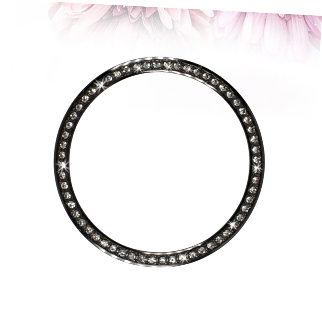 DOITOOL Alloy Bezel Ring Watches Watch Supplies Watch Shell Bezel Replacement Protector Dimond 46mm Bezel Ring Watch Screen Frame Watch Bezel Ring Cover Ring Cases Plug-in Diamond