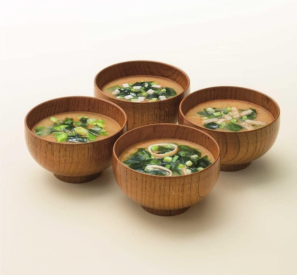 Marukome Zuppa Miso Ryotei no Aji 4 Sapori, 36 Zuppe Miso Istantanee Giapponesi (Alghe Wakame, Cipolle Verdi, Tofu, Aburaage), Confezione da 2 confezioni (Total 72 Zuppe)