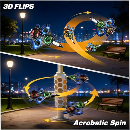 Image of Remote Control Airplane for Kids | RC Airplane Fighter Jet with Light, 360 Flip, Stunt Roll Easy to Fly Stable Jet Fighter Toys for Boys & Adults | Design As Per Stock