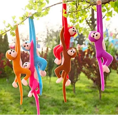 GrabSmart Smart Fruit Monkey Soft Toy, Handsome Plush Toy (30 cm - Medium | Multi Color)