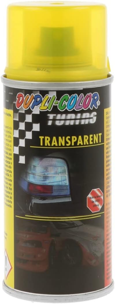 Dupli Color 647291 - Spray universali per tuning dell'auto, 150 ml, colore: giallo trasparente