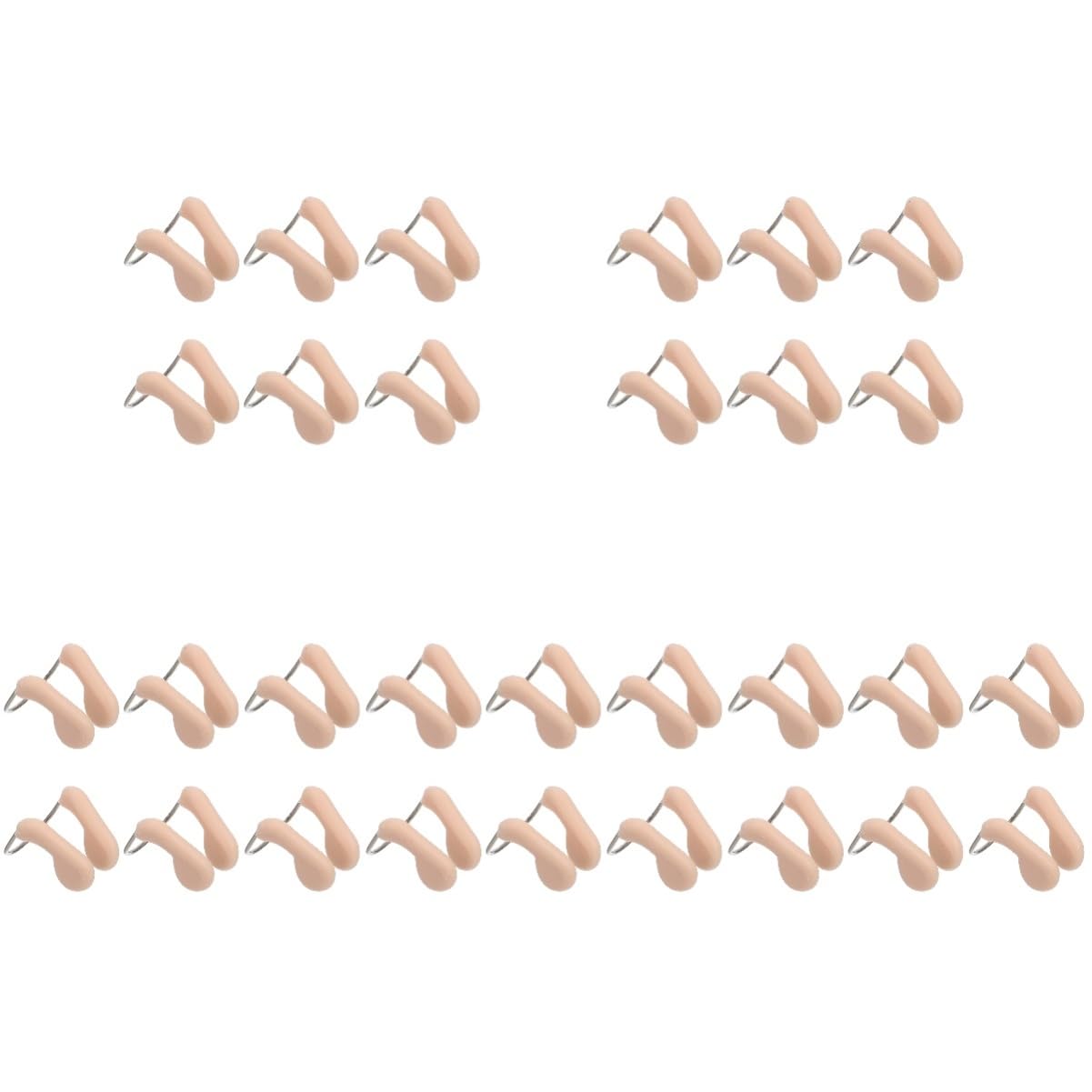Toddmomy Nasello da Nuoto Tappi per Il Naso per Il Nuoto Etichetta Protezione Nuotatori Sicurezza Colore Tappo per Il Naso da Nuoto Clip per Il Naso di Nuoto Beige