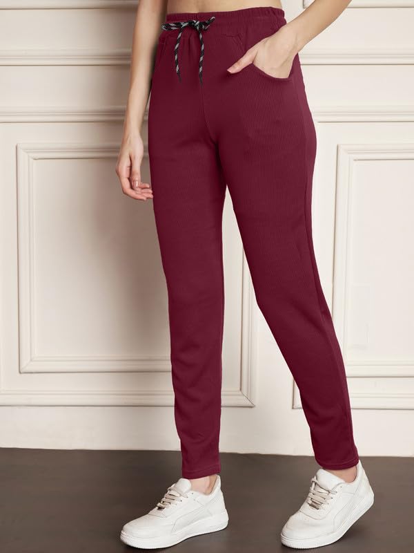 Image of DTR FASHION Polyester Blend Solid Lining Tracksuit | Night Wear Suit For Women