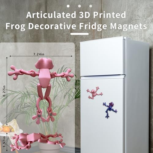 Imán decorativo rana magnética 3D con articulaciones miniatura 3